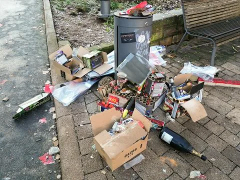 Used Firework Stock Photos