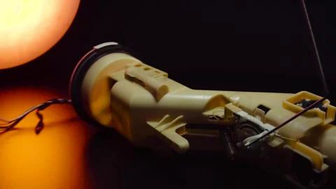 Used fuel supply car engine bulb with a gas pump Stock-Footage 330338451