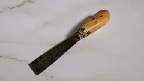 Used Hand Scraper Tool Stock Footage 205827654