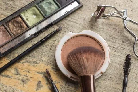 Used Makeup Kit Stock Photos