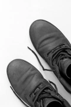 Used old boots Stock Photos