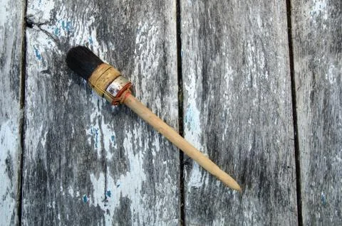 Used paintbrush Stock Photos
