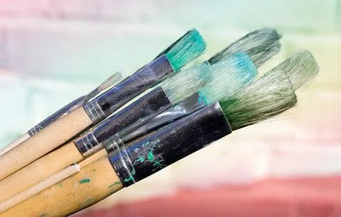 Used Paintbrushes Photos