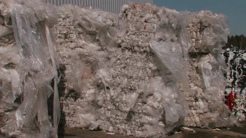 Used Plastic bottles garbage trash for recycling Stock-Footage 91330596