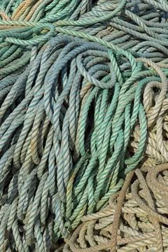 Used rope. Stock Photos