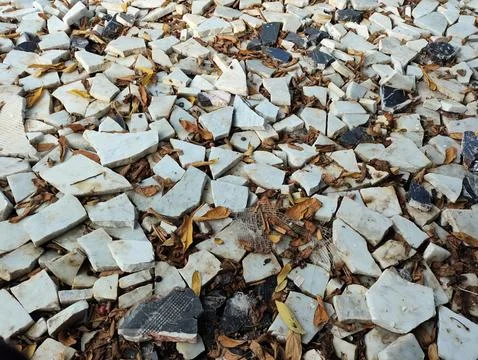 Used shredded marble Stock Photos