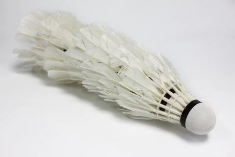 Used shuttlecock Foto stock
