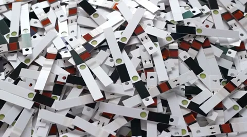 Used test strips Video stock 8520786