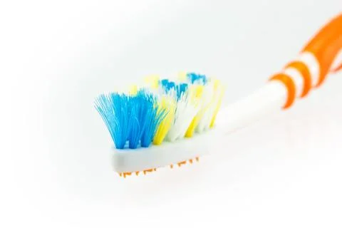 Used toothbrush Stock Photos