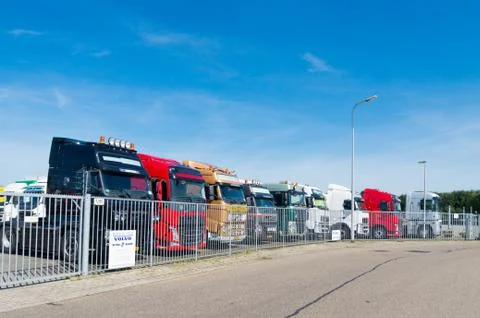 Used trucks Stock Photos