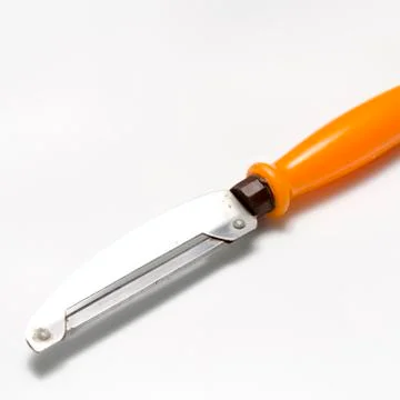 Used two sharp knife 库存照片