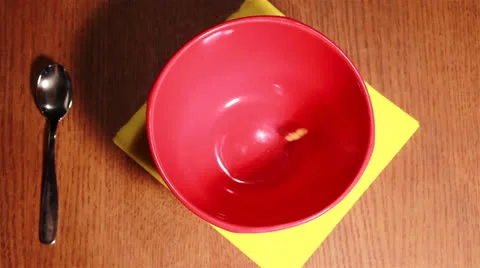 Useful breakfast with corn flakes and milk Video stock 24657171