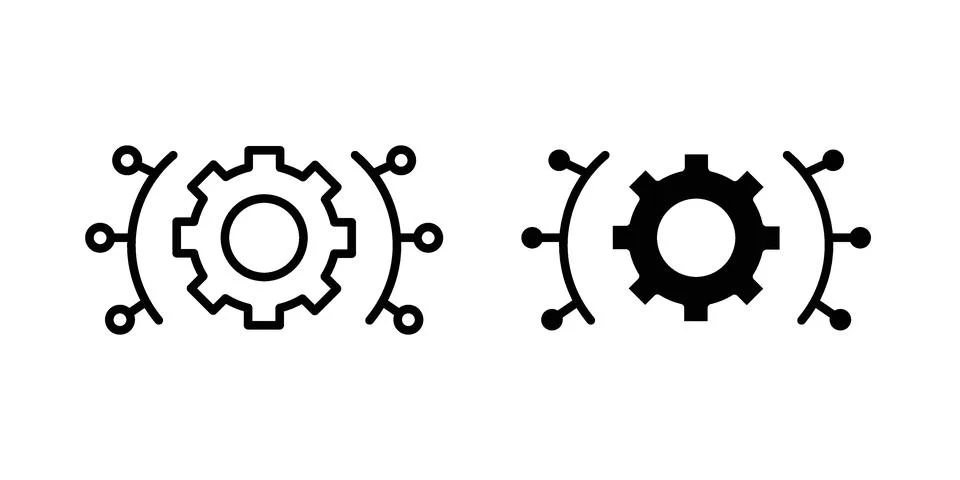 Useful functions icon bundle for website design projects Stock Illustration