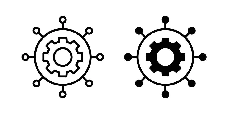 Useful functions icon for web projects Stock Illustration
