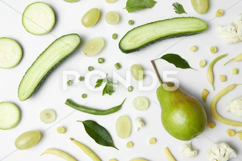 Useful green vegetables Stock Photos