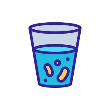 Useful probiotic vector icon. Isolated contour symbol illustration Illustrazione stock