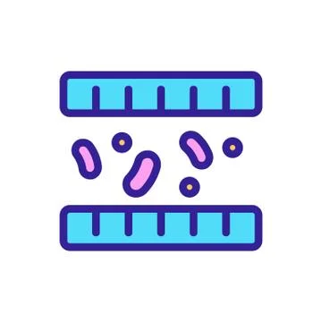 Useful probiotic vector icon. Isolated contour symbol illustration Illustrazione stock