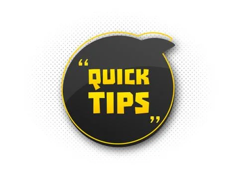 Useful quick tip. Trick suggesting advice and help Stock-Illustration
