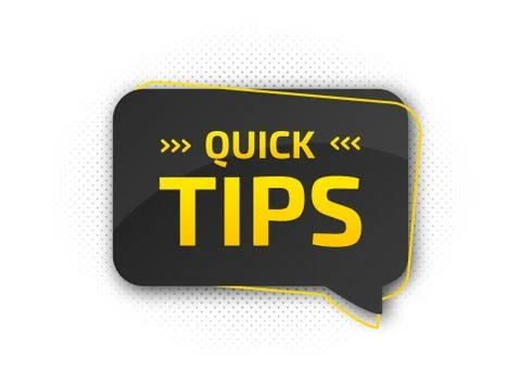 Useful quick tip. Trick suggesting advice and help Stock Illustration
