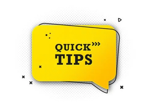 Useful quick tip. Trick suggesting advice and help Stock Illustration