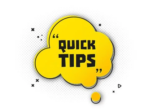 Useful quick tip. Trick suggesting advice and help Illustrazione stock