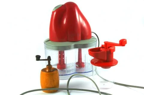 Useful things in kitchen array Stock Photos