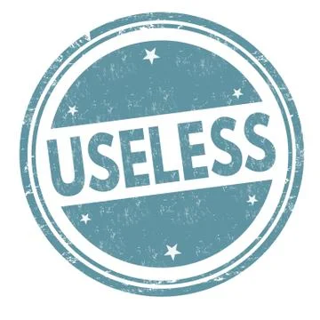 Useless sign or stamp Stock Illustration