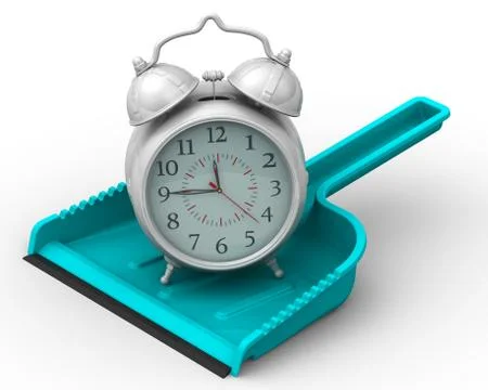 Uselessly wasted time. The concept Illustrazione stock