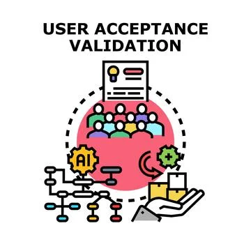 User acceptance validation testing software product development イラスト素材