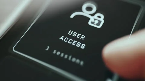 User Access Control - Interactive Screen View Stock Footage 336947375