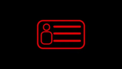 User account on computer window. Animated symbol icon 4K. ID Card icon. ide.. Stock Footage 307550527