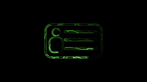 User account on computer window. Animated symbol icon 4K. ID Card icon. ide.. Stock Footage 307550600