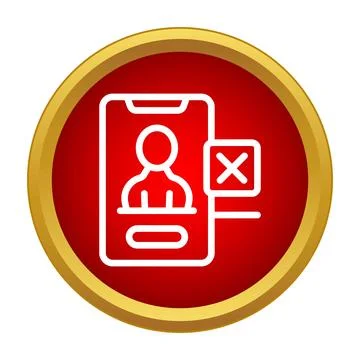 User account deletion concept on mobile screen イラスト素材