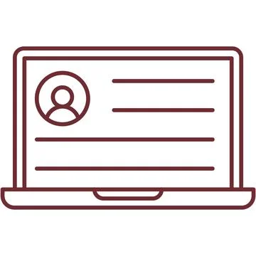 User account login, create, register vector icon Illustrazione stock