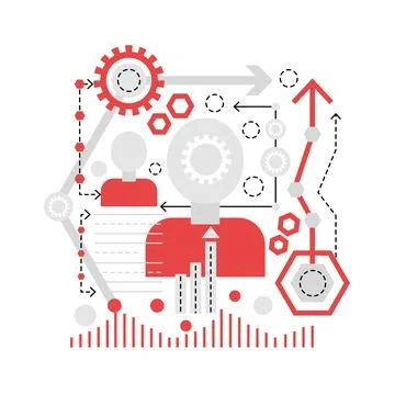 User account settings Stockillustratie