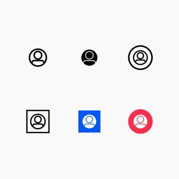 User Account User Interface Icon Set Stock Illustration