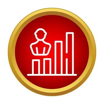 User analytics showing business data growth and progress Stock Illustration