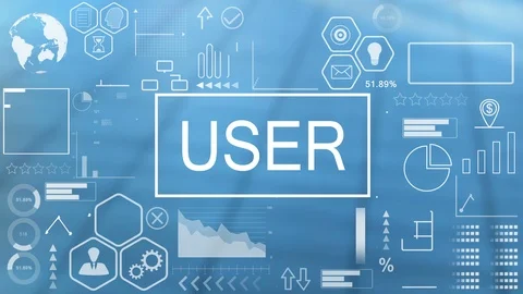 User, Animated Typography Stock Footage 116353191