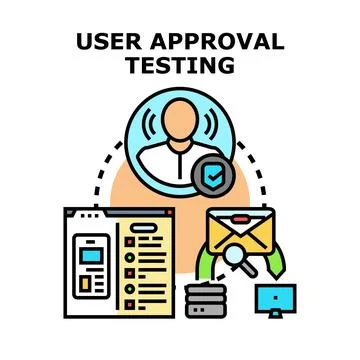 User approval validating software product development process イラスト素材