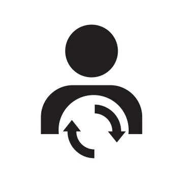 User arrow icon. Redo Stock Illustration