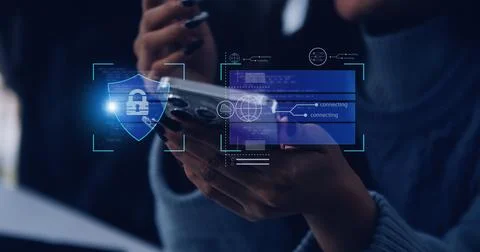 User authentication system with username and password, cybersecurity concep.. Foto stock