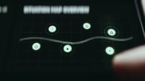 User Authorization Controls Cybersecurity Touchscreen Stock Footage 340129289