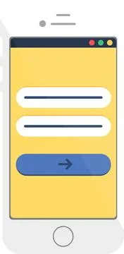 User Authorization Login Authentication Website Stock Illustration