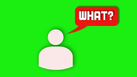 User Avatar Icon with Speech Bubble – “Hi” Digital Chat Illustration Stock Footage 310801530