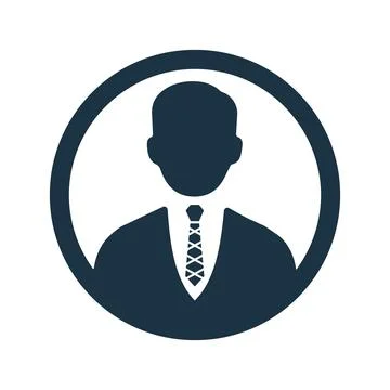 User, avatar, profile icon. Editable vector graphics. 스톡 일러스트