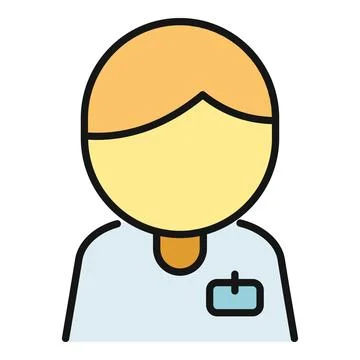 User avatar profile icon for identity representation Stock Illustration