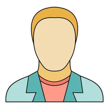 User avatar profile icon showing faceless person Stock Illustration