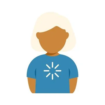 User avatar profile with progress loading icon Illustrazione stock