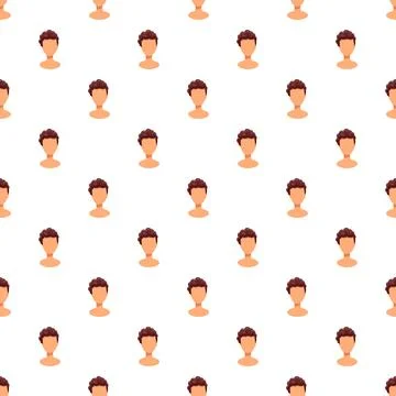 User avatar profile seamless tiling pattern background Stock-Illustration