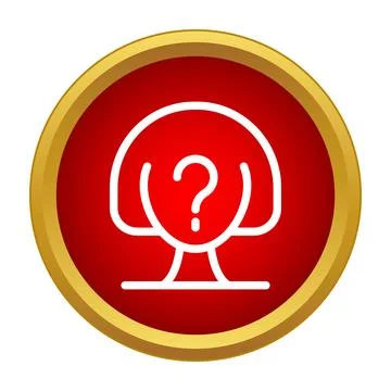 User avatar with question mark needing assistance or support Stock Illustration